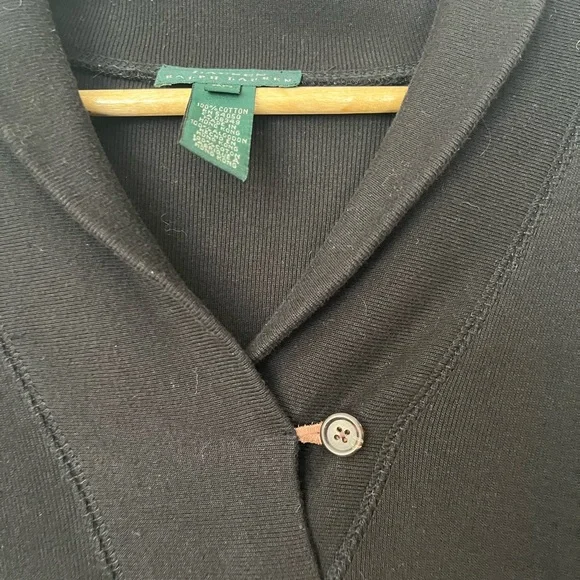 Lauren Ralph Lauren 2x black maxi long sleeve dress cowl neck - Picture 3 of 6